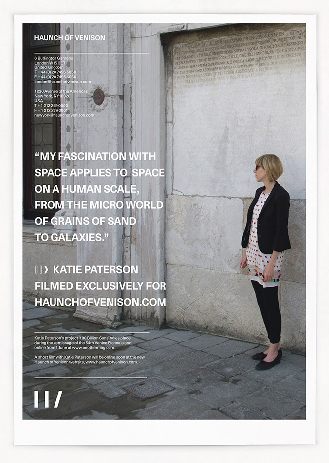 Katie Paterson, Venice, Haunch of Venison