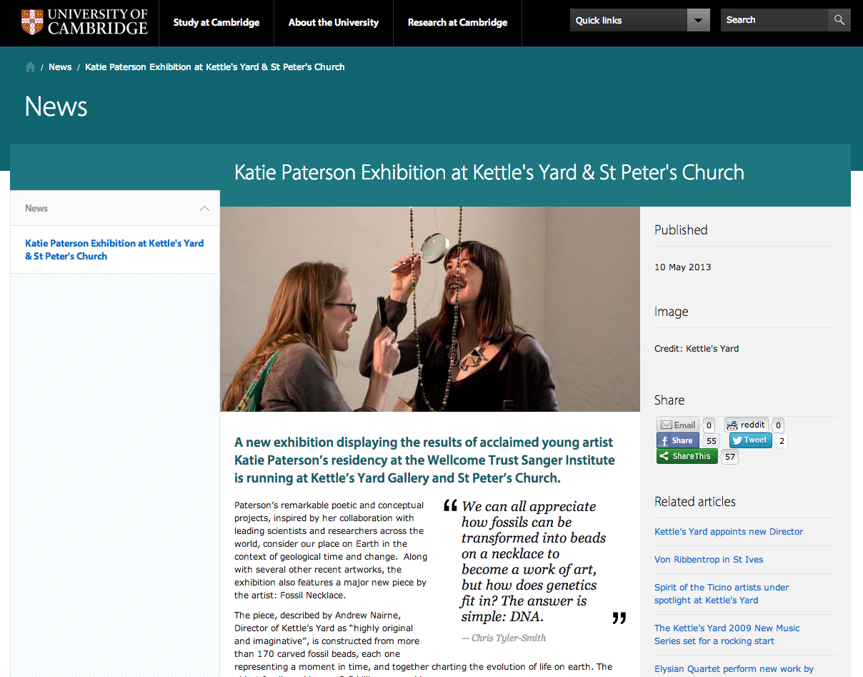 Katie Paterson University of Cambridge