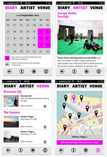 Get the Whitstable Biennale app for your smartphone, know where every event is, and when!